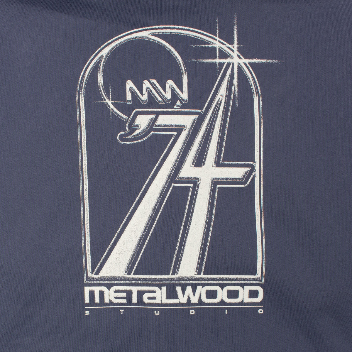 Metalwood | Club 74 Zip Hooded Sweatshirt
Color : Steel