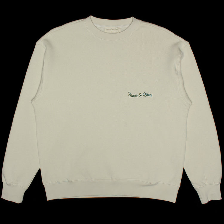 Museum Of Peace &amp; Quiet | Wordmark Crewneck
Color : Bone