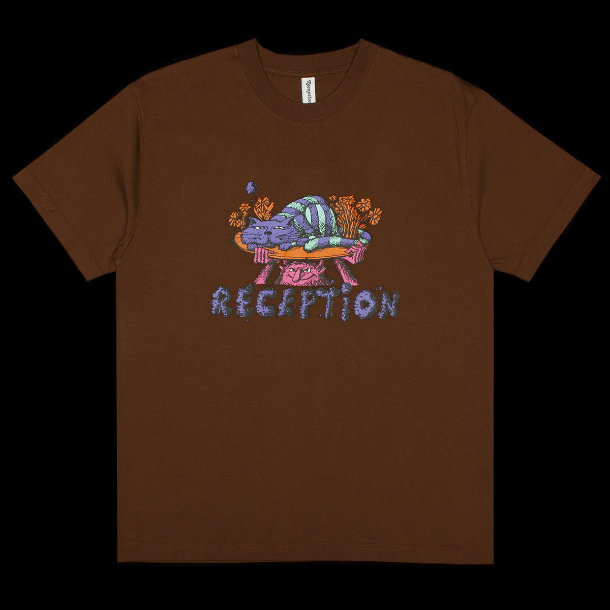 Reception | Creepy T-Shirt
Color : Chocolate Brown