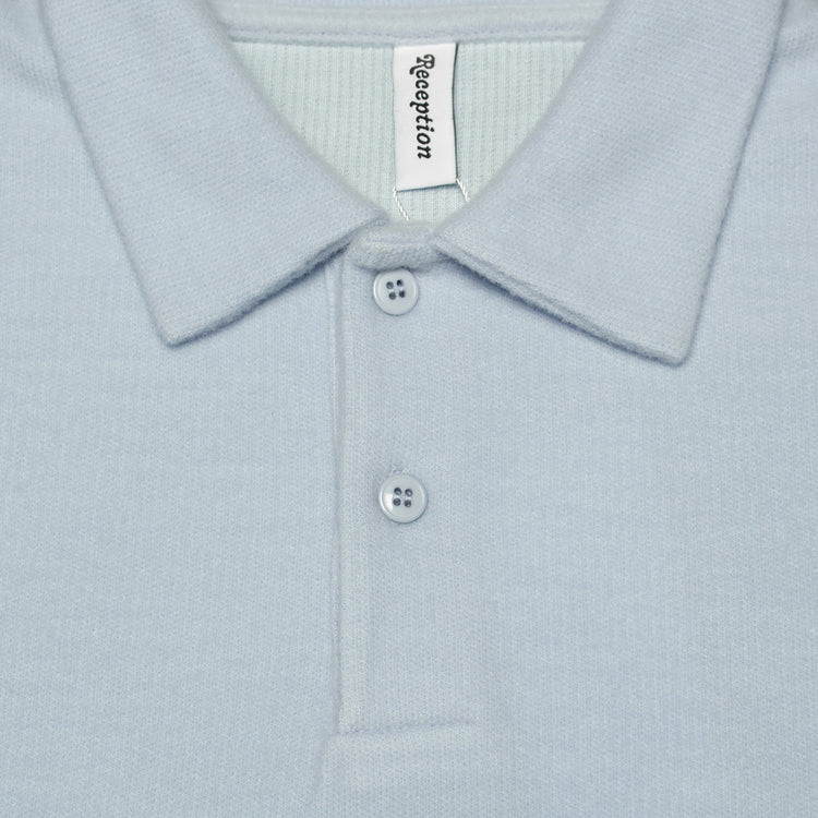 Reception | Interlock Polo Sweat
Color : Ice Blue