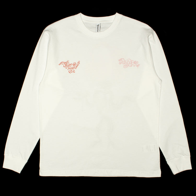 Reception | B-Flower L/S T-Shirt
Color : White