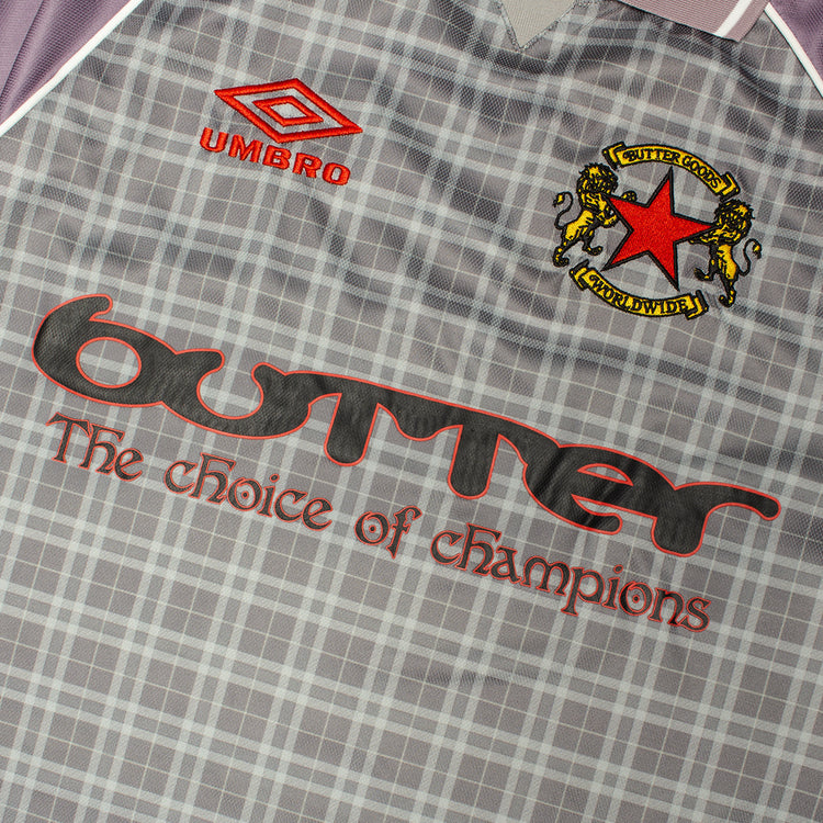 Butter Goods - Plaid Jersey x Umbro
Color : Berry / Stone