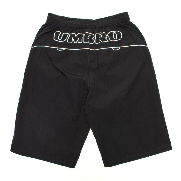 Butter Goods - Long Track Shorts x Umbro
Color : Black