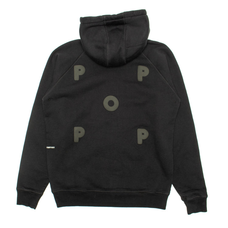 Pop Trading Company | Puffed Logo Hooded Sweatshirt
Color : Black