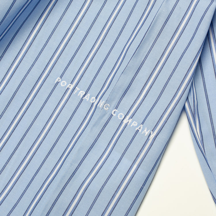 Pop Trading Company | Striped Logo Shirt
Color : Blue