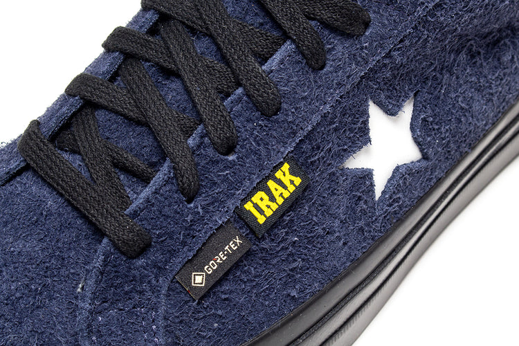 Converse | One Star Pro Ox GTX x IRAK&nbsp;
Style # A13646C
Color : Navy / Black