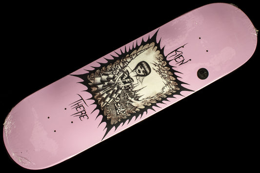 There - Funeral Doll Deck
Width : 8.25"
Length : 32.25"
Wheelbase : 14.38"
Kien Caples pro model