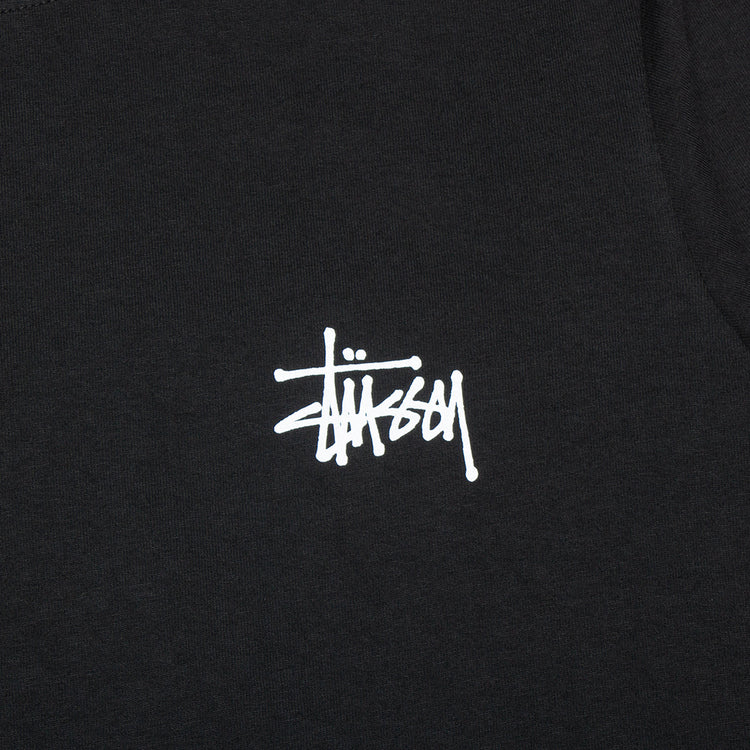 Basic Stussy Pigment Dyed L/S T-Shirt Style # 1994879 Color : Black