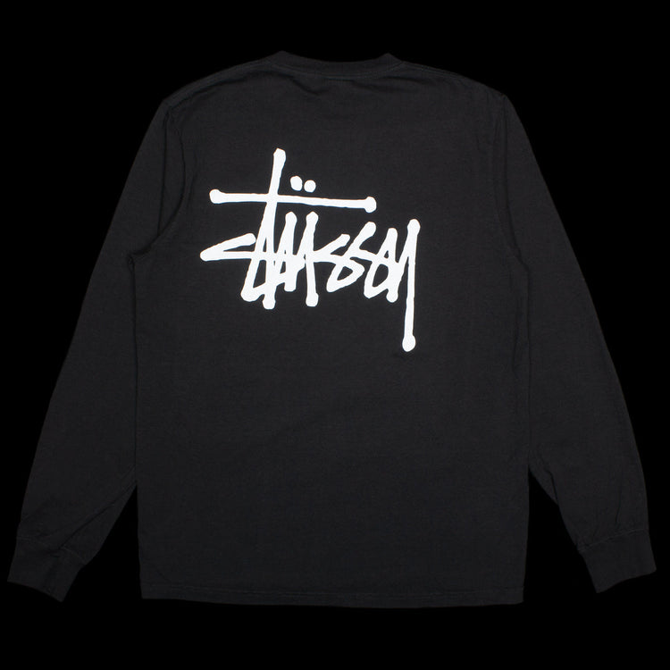 Basic Stussy Pigment Dyed L/S T-Shirt Style # 1994879 Color : Black