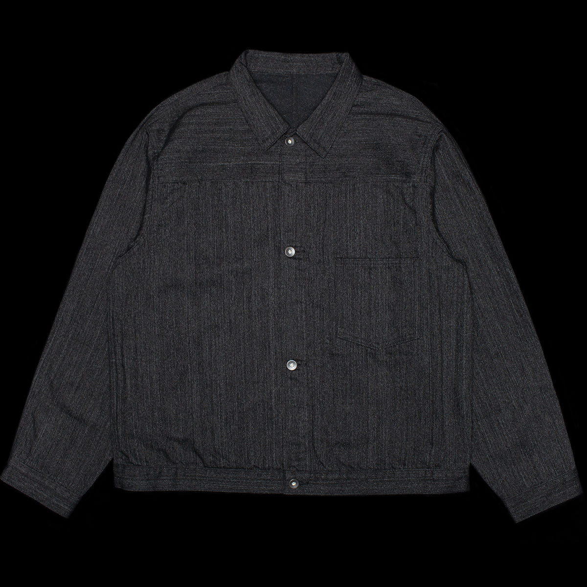 Nanamica - Short Denim Jacket
Style # S25SA081U
Color : Black