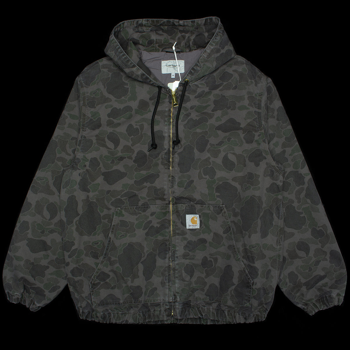 Carhartt WIP | OG Active Jacket - Garment Dyed Dearborn Canvas
Style # I033897-2MR
Color : Camo Duck / Green / Graphite