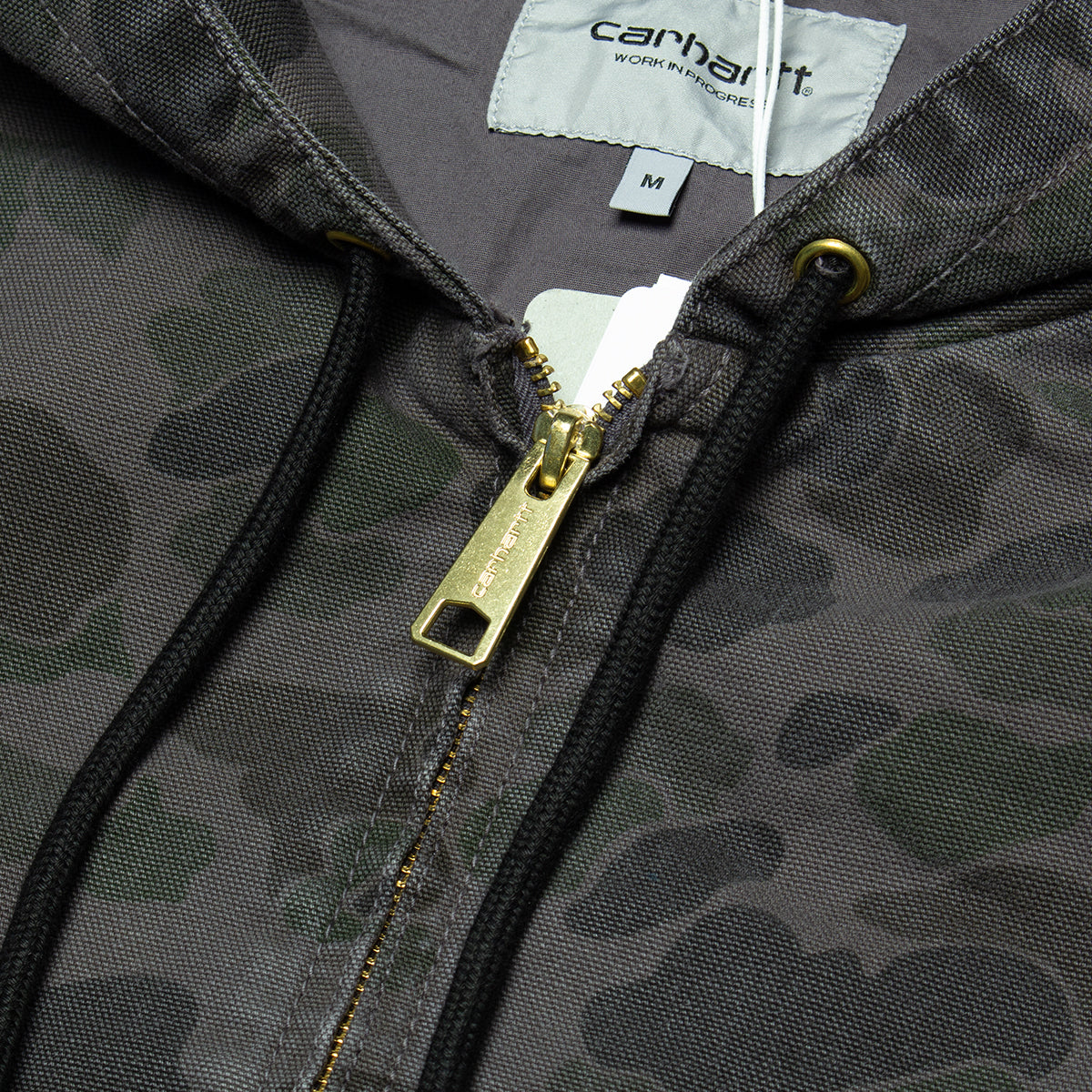 Carhartt WIP | OG Active Jacket - Garment Dyed Dearborn Canvas
Style # I033897-2MR
Color : Camo Duck / Green / Graphite