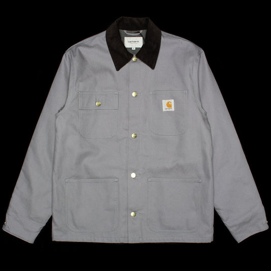 Carhartt WIP | Michigan Chore Coat - Dearborn Canvas
Style # I015261-2EP
Color : Dove Grey / Black