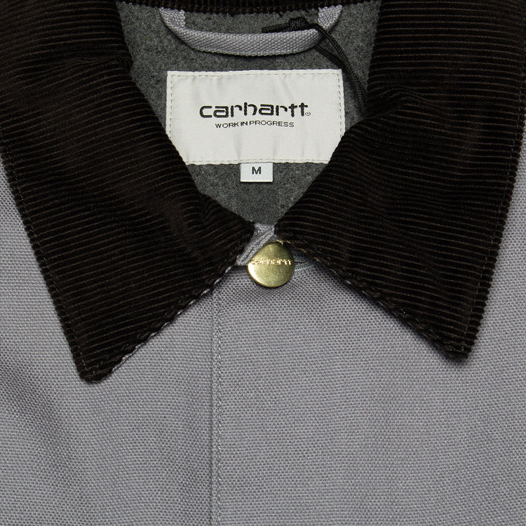 Carhartt WIP | Michigan Chore Coat - Dearborn Canvas
Style # I015261-2EP
Color : Dove Grey / Black