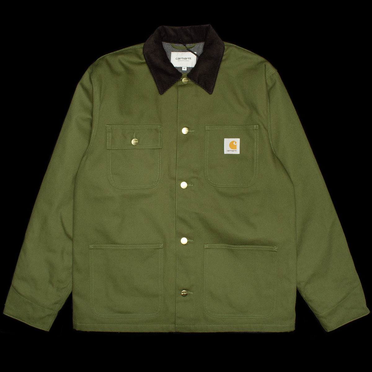 Carhartt WIP | Michigan Chore Coat - Dearborn Canvas
Style # I015261-2EO
Color : Tarragon / Black