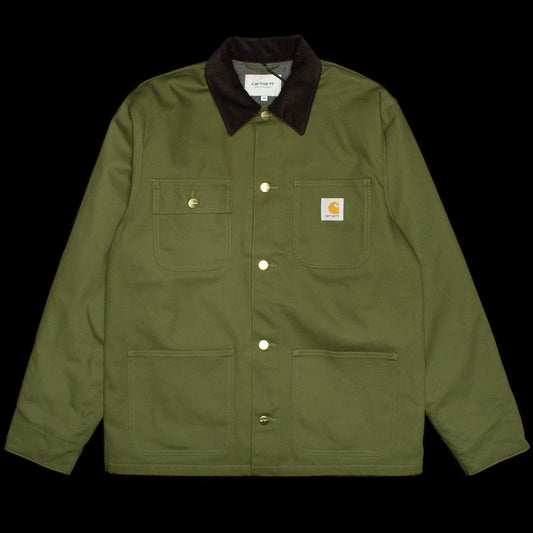 Carhartt WIP | Michigan Chore Coat - Dearborn Canvas
Style # I015261-2EO
Color : Tarragon / Black