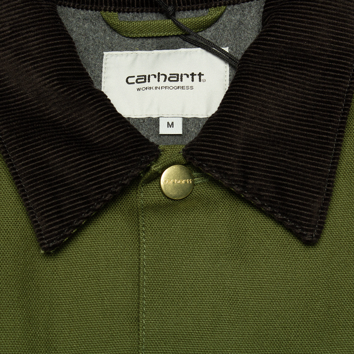 Carhartt WIP | Michigan Chore Coat - Dearborn Canvas
Style # I015261-2EO
Color : Tarragon / Black