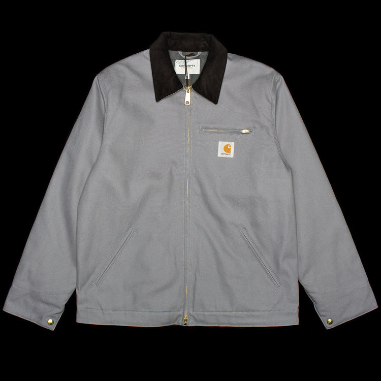 Carhartt WIP | Detroit Jacket - Rigid Dearborn Canvas
Style # I015264-2EP
Color : Dove Grey / Black