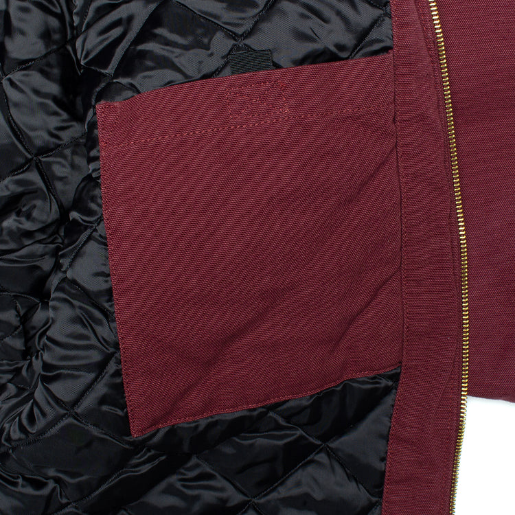 Carhartt WIP | OG Detroit Jacket - Aged Dearborn Canvas
Style # I027358-2CP
Color : Malbec / Black