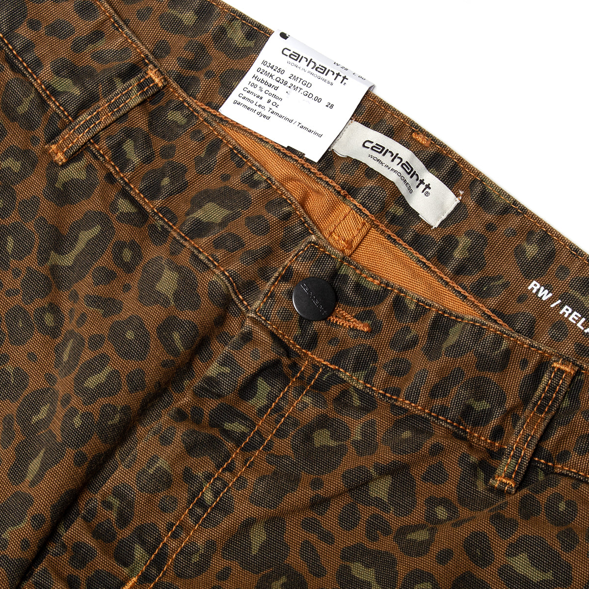 Carhartt WIP | Women's Leo Pierce Pant Straight
Style # I034250-2MT
Color : Camo Leopard / Tamarind