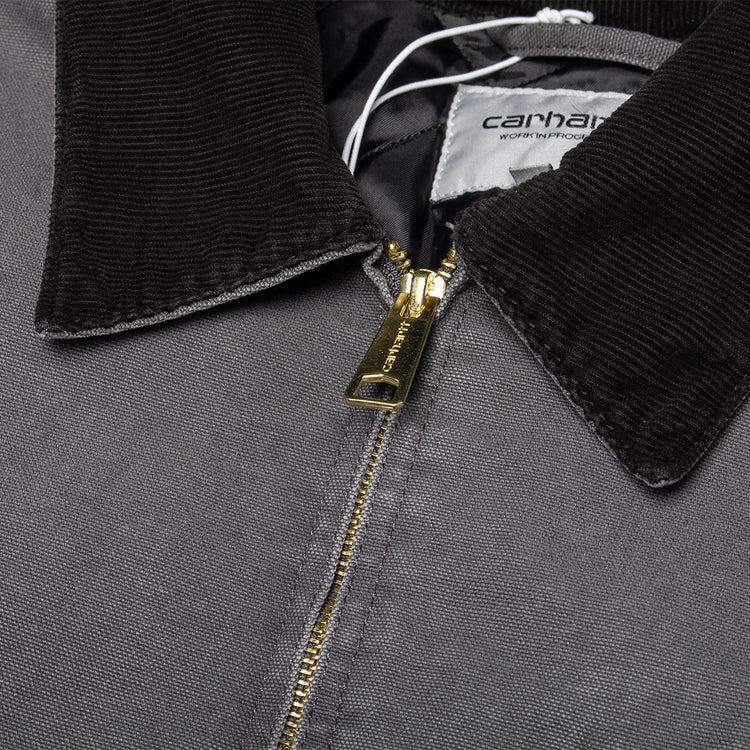 Carhartt WIP - OG Detroit Jacket
Style # I035614-3CL
Color : Graphite / Black (Stone Canvas)