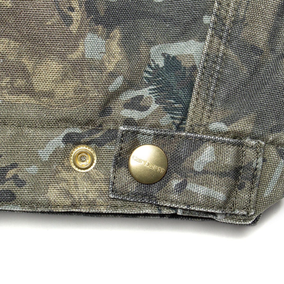 Carhartt WIP - OG Detroit Jacket
Style # I035614-3BL
Color : Green / Black Camo Combi (Stone Washed)