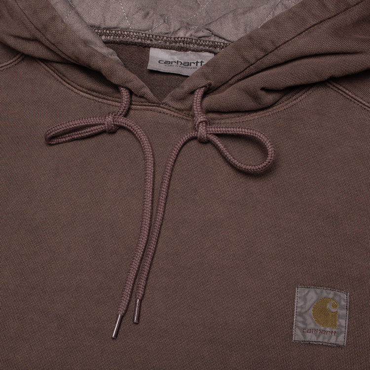 Carhartt WIP - Hooded Vista Sweatshirt
Style # I029523-33H
Color : Palisander (Garment Dyed)