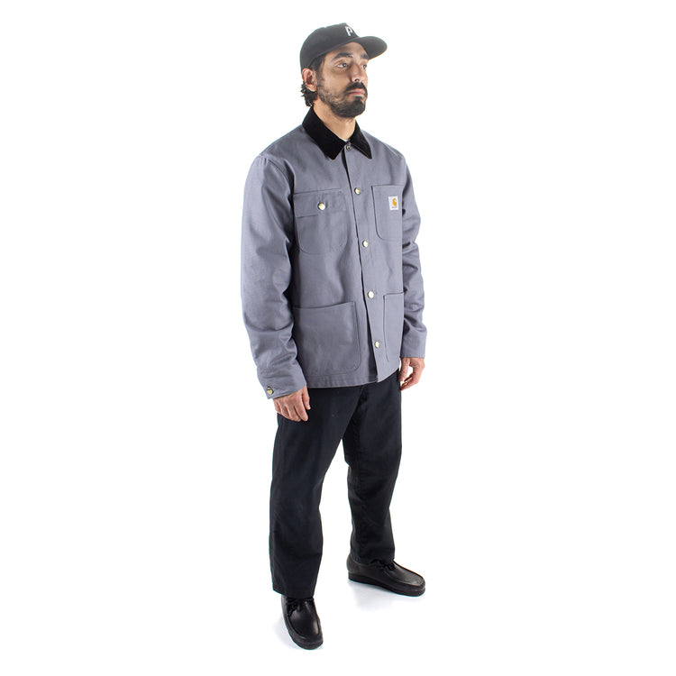 Carhartt WIP | Michigan Chore Coat - Dearborn Canvas
Style # I015261-2EP
Color : Dove Grey / Black