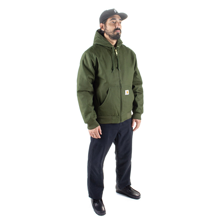 Carhartt WIP | Active Jacket - Rigid Dearborn Canvas
Style # I023083-2BR
Color : Tarragon