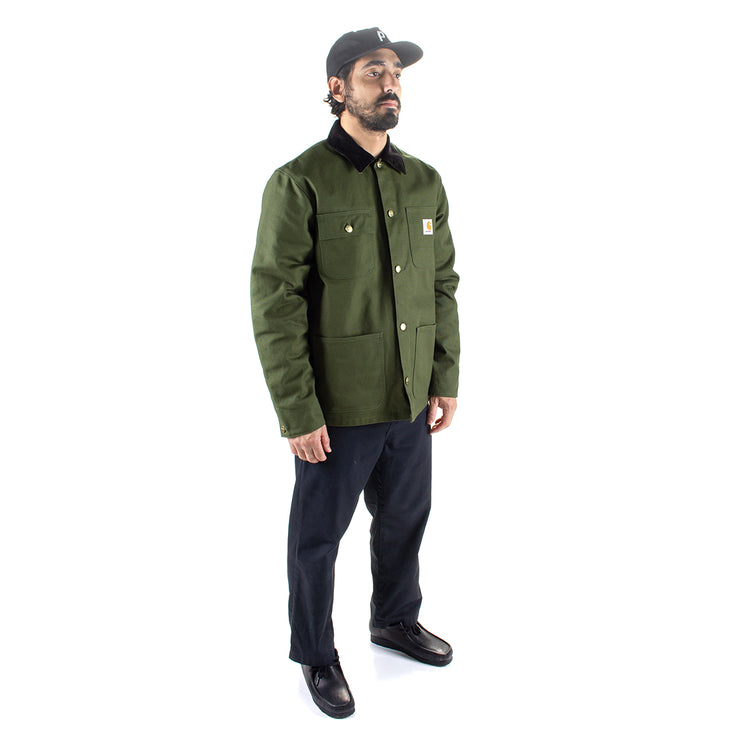 Carhartt WIP | Michigan Chore Coat - Dearborn Canvas
Style # I015261-2EO
Color : Tarragon / Black