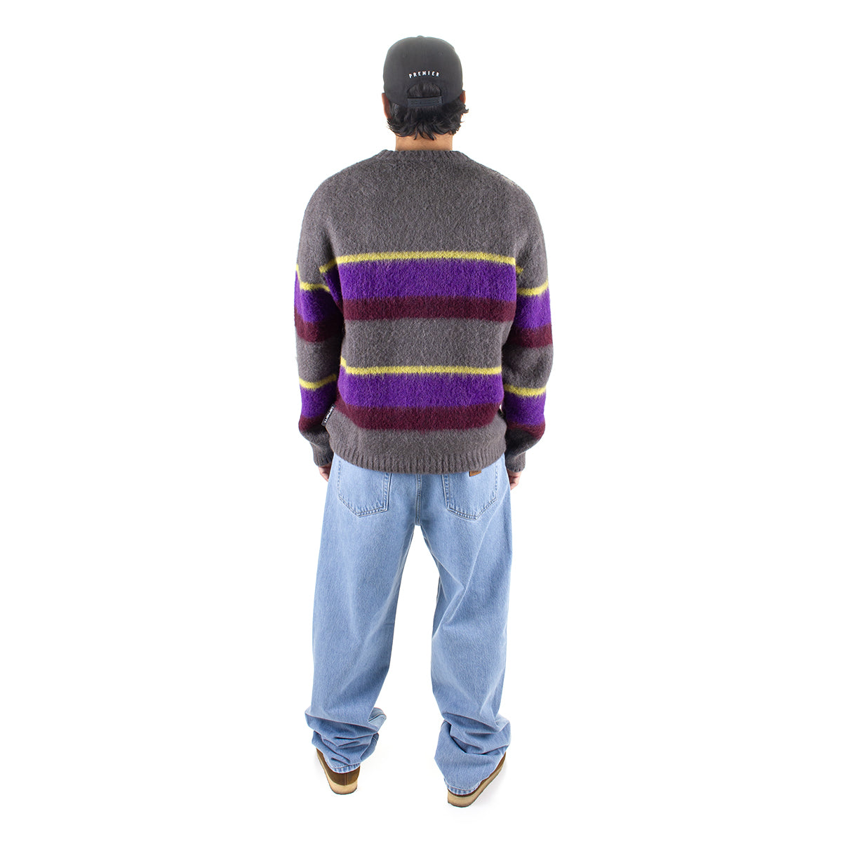 Carhartt WIP | Merton Sweater
Style # I033916-2C7
Color : Sundling Stripe / Aura