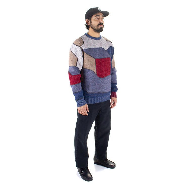 by Parra | Your Street Knitted Pullover
Color : Blue / Multi