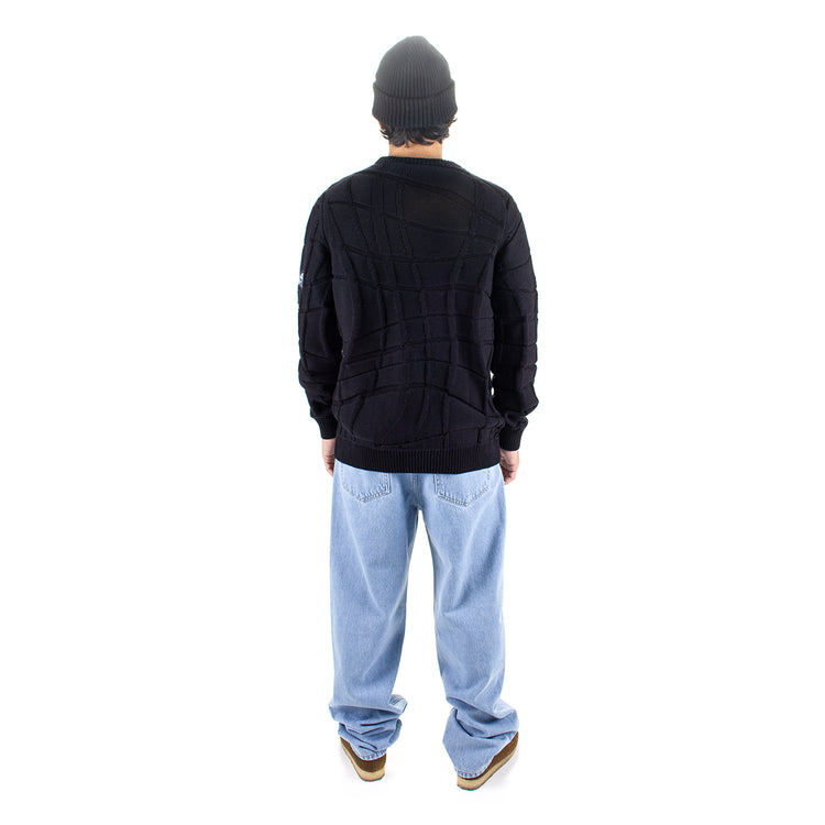 by Parra | Your Boring Abstract Village Knitted Pullover
Color : Black