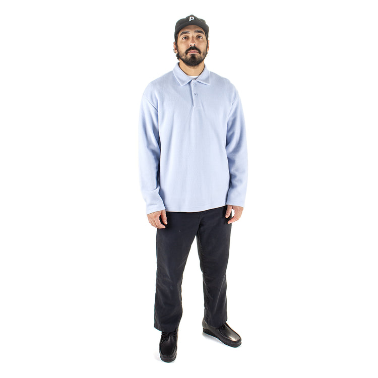 Reception | Interlock Polo Sweat
Color : Ice Blue