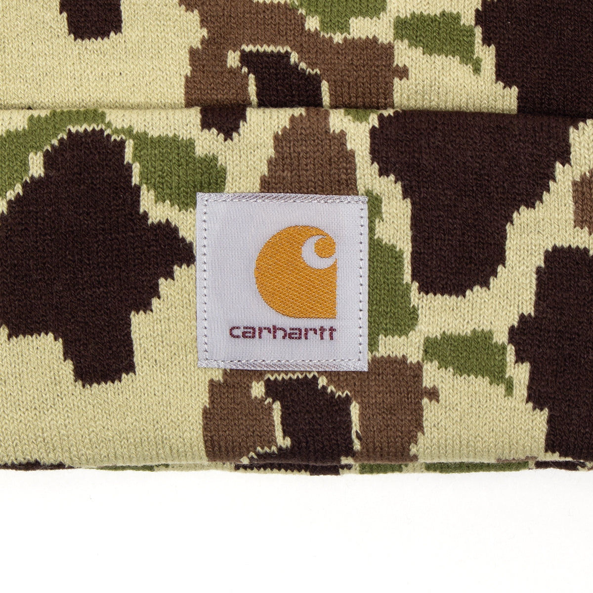 Carhartt WIP - Camo Duck Beanie
Style # I035465-2GV
Color : Camo Duck Jacquard / Green
