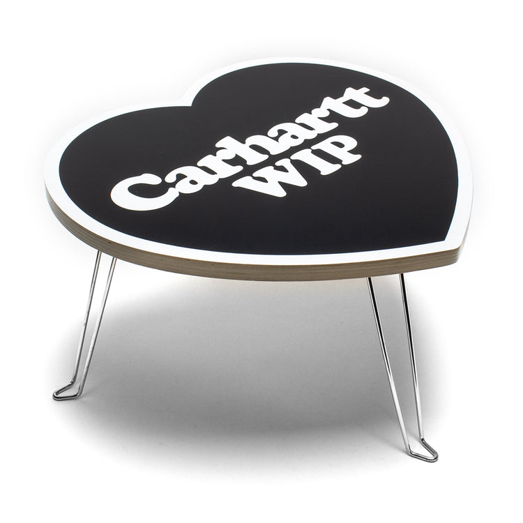 Carhartt WIP - Heart Folding Table
Style # I035830-0D2
Color : Black / White