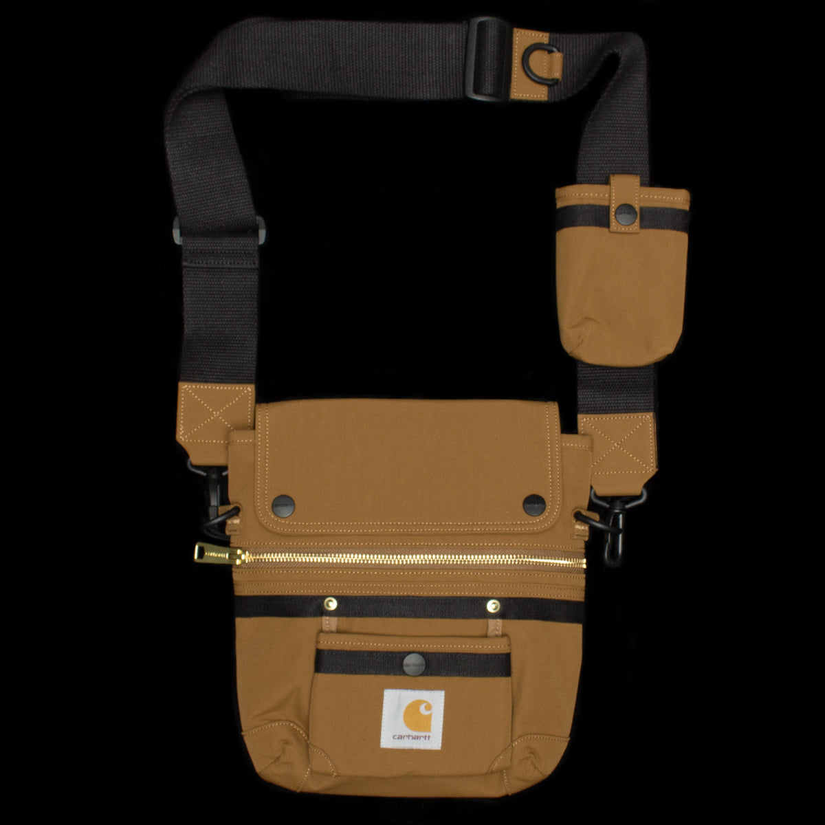 Carhartt WIP | Carpenter Shoulder Bag
Style # I033783-HZ
Color : Hamilton Brown