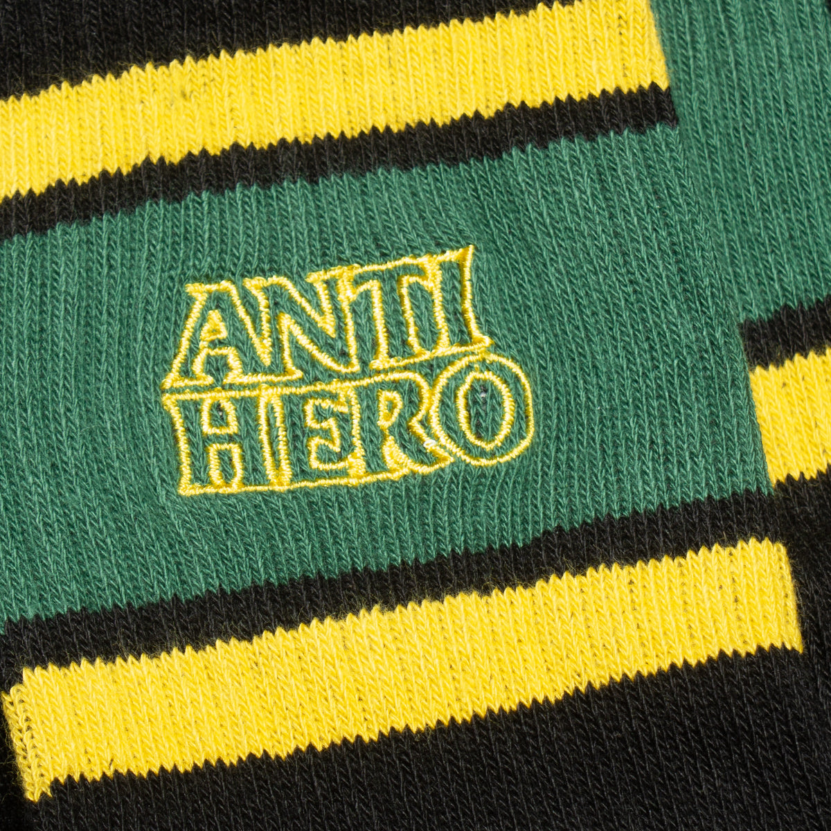 Anti Hero | Black Hero Outline Sock Color : Black / Dark Green / Gold