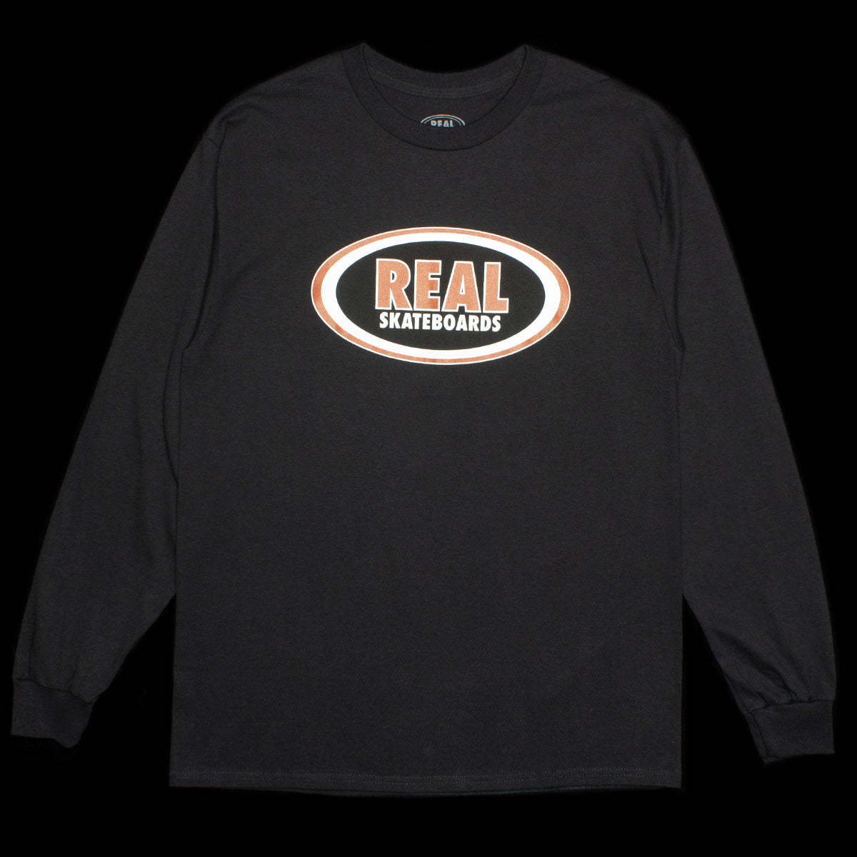 Real | Oval L/S T-Shirt Color : Black / Brown / White