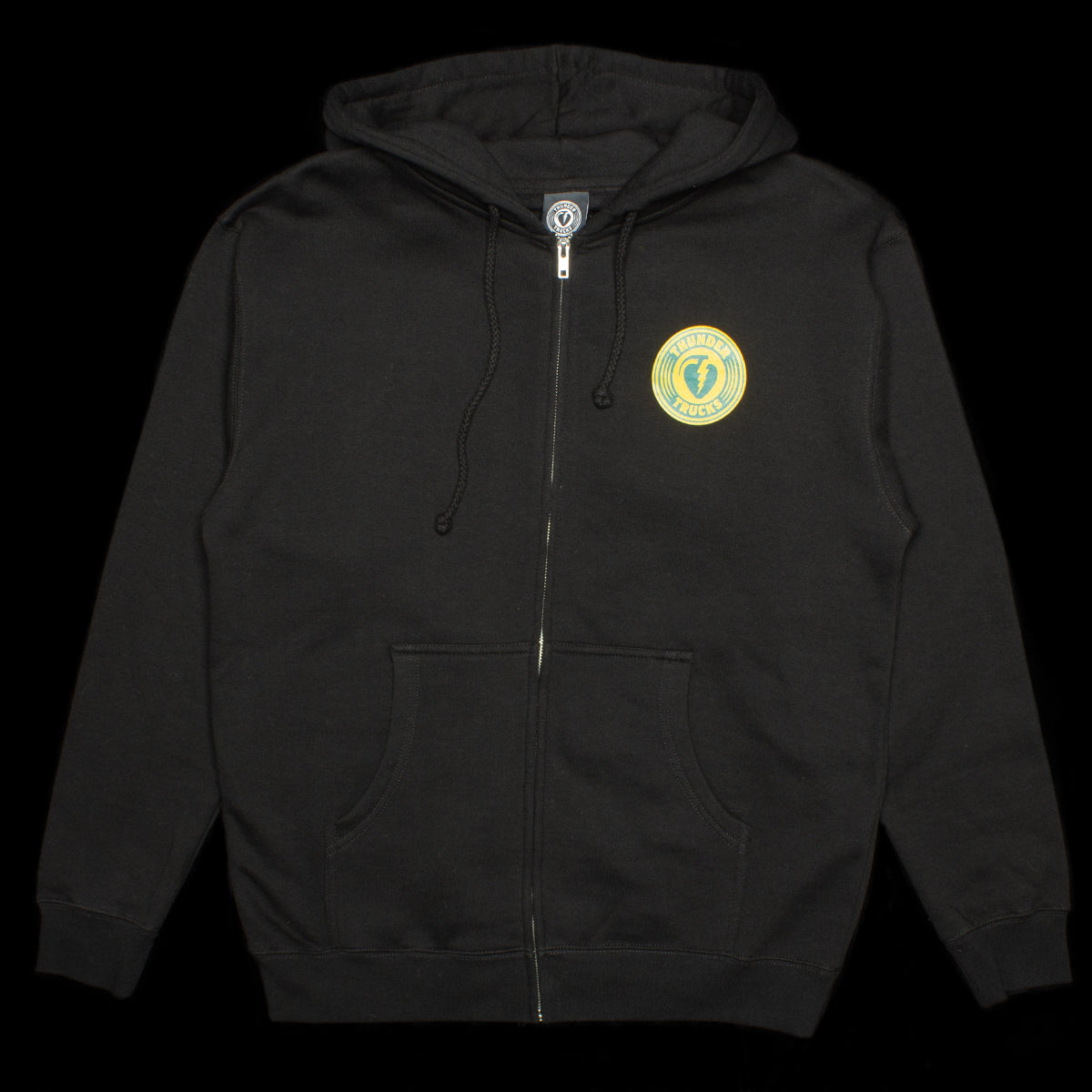 Thunder | Charged Grenade Zip-Up Hoodie Color : Black / Teal