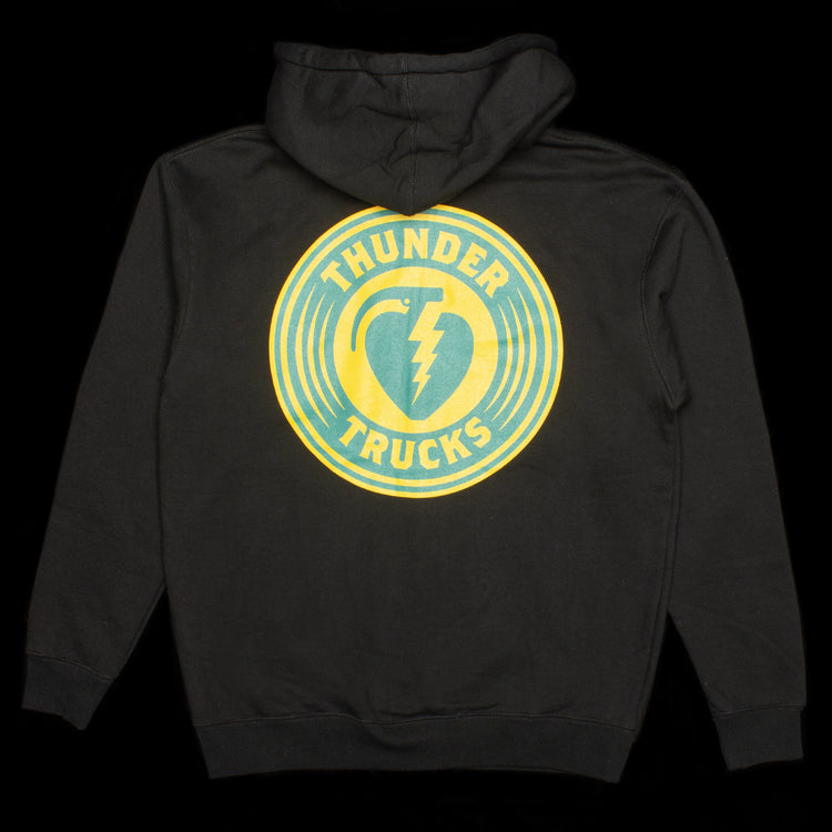 Thunder | Charged Grenade Zip-Up Hoodie Color : Black / Teal