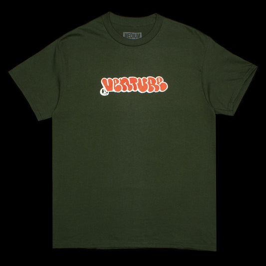 Venture | Throw T-Shirt Color : Forest Green / Red / White