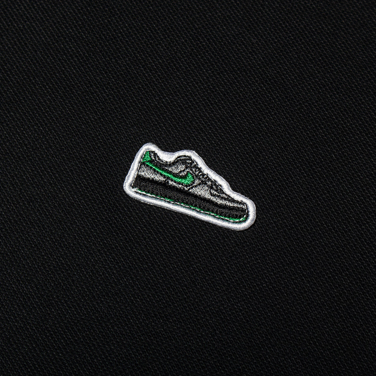Nike SB - Solid Break AF1 Polo
Style # IV0597-010
Color : Black / Court Green