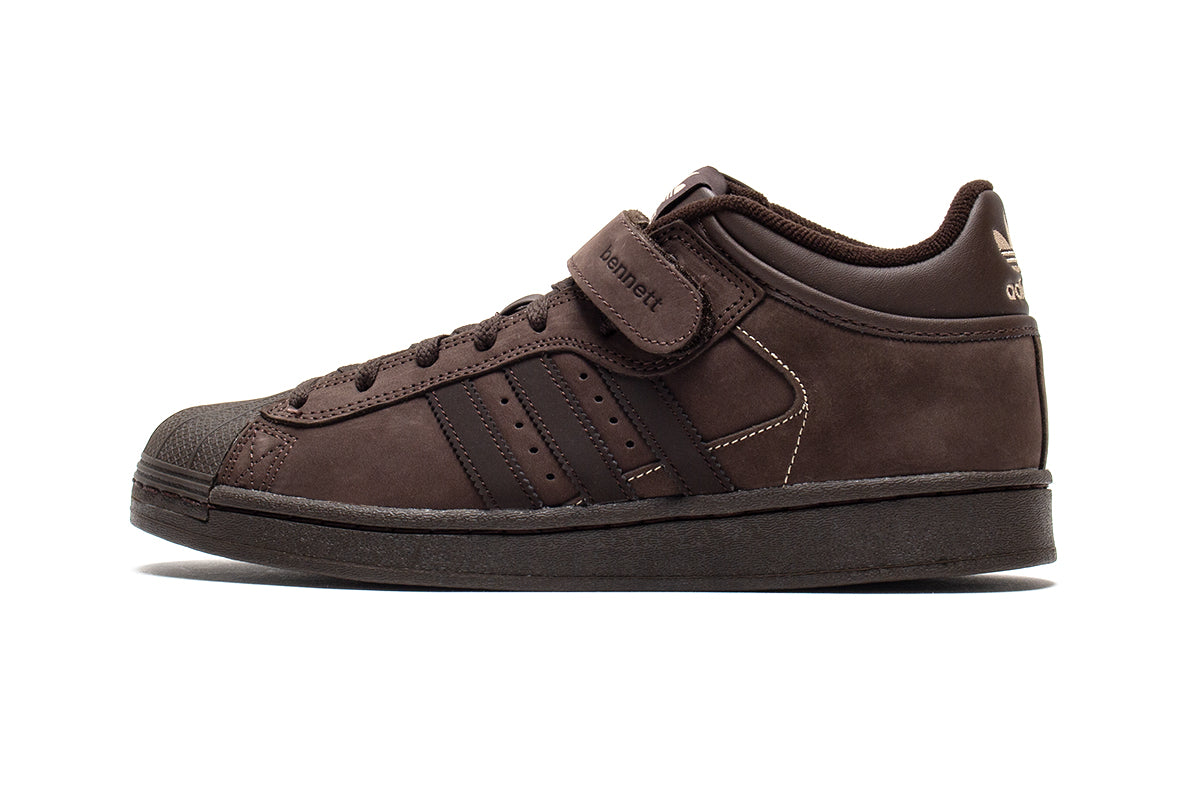 Adidas | Pro Shell x Niels Bennett
Style # IH3411
Color : Brown / Dark Brown