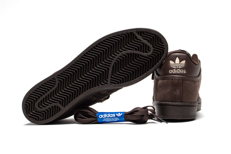 Adidas | Pro Shell x Niels Bennett
Style # IH3411
Color : Brown / Dark Brown