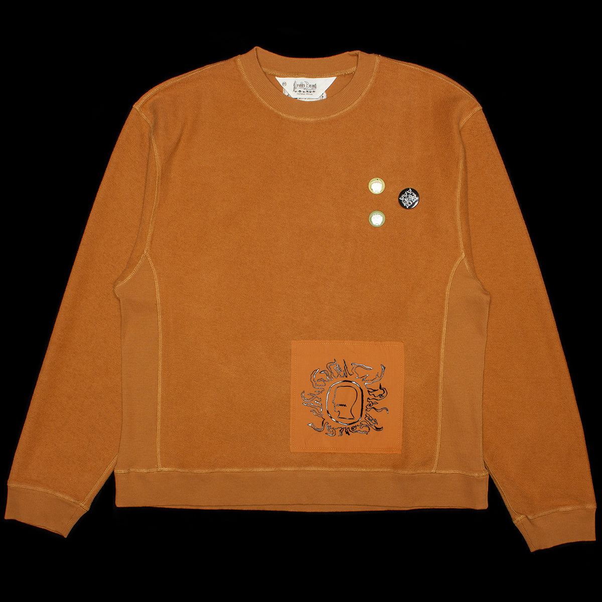 Brain Dead - Gargoyle Crewneck
Color : Light Brown