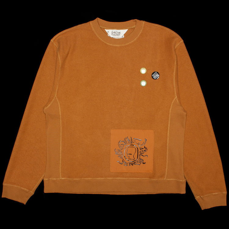 Brain Dead - Gargoyle Crewneck
Color : Light Brown