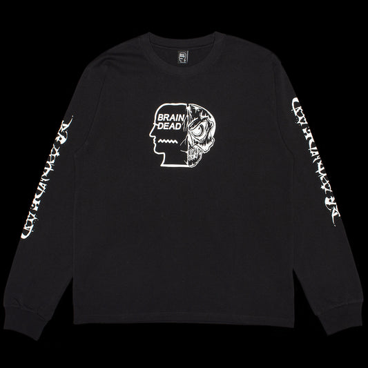 Brain Dead - Skull Mech L/S T-Shirt
Color : Black
