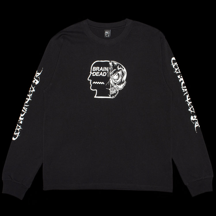 Brain Dead - Skull Mech L/S T-Shirt
Color : Black