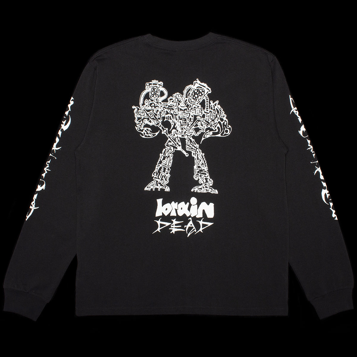 Brain Dead - Skull Mech L/S T-Shirt
Color : Black